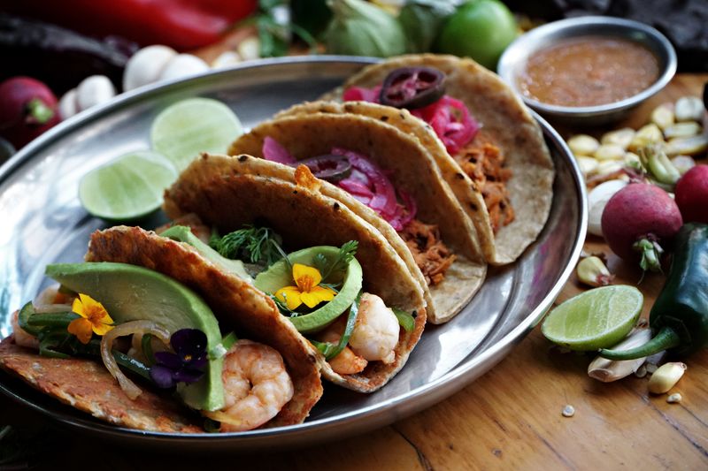 Spicy shrimp taco at Cafe Rio